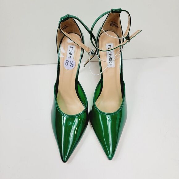 Steve Madden Opar Green Translucent Pointed Toe Stiletto Pump NEW Size 8.5 - Picture 5 of 12